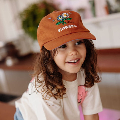 Petje Hello Hossy - linen flowers (2-5 jaar)