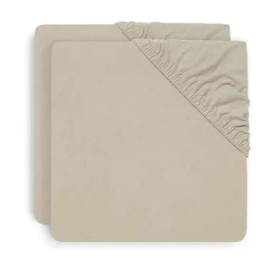 Hoeslaken Jollein (set van 2) - Nougat 60x120cm