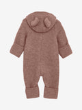 Baby jumpsuit Huttelihut - Merino wool burlwood