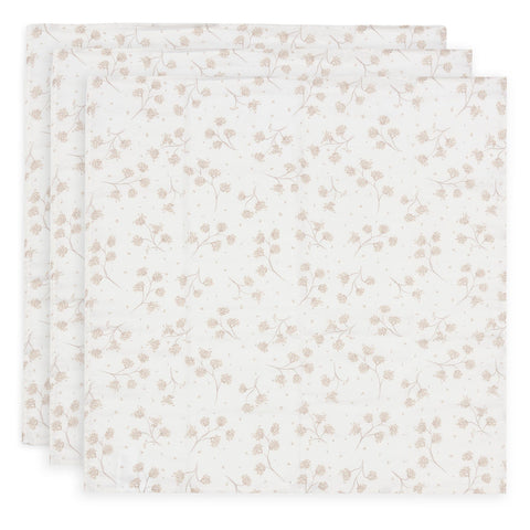 Tetradoek Jollein - Leafy dreams 70x70cm (set van 3)