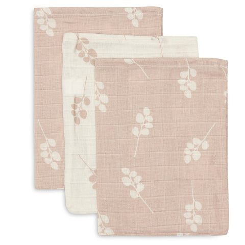 Tetra washandjes Jollein set van 3 - Twig wild rose