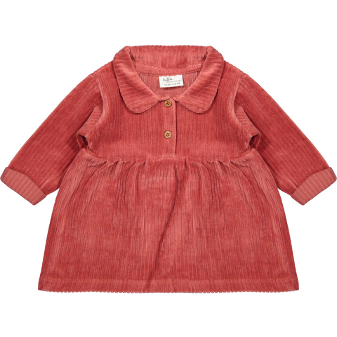 jurkje Riffle - Corduroy rib pink Amalia
