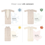 4-seizoensslaapzak Puckababy - Hazel stripes (6m-2,5j)