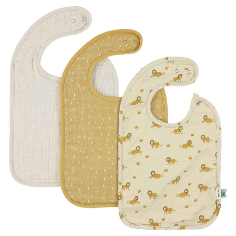 Slabbetjes Trixie set-van-3 - Lively lion