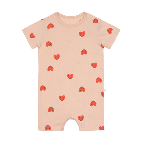 Playsuit Lässig - Heart peach rose