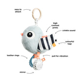 Activity toy Done by deer - sensory Birdee Blue