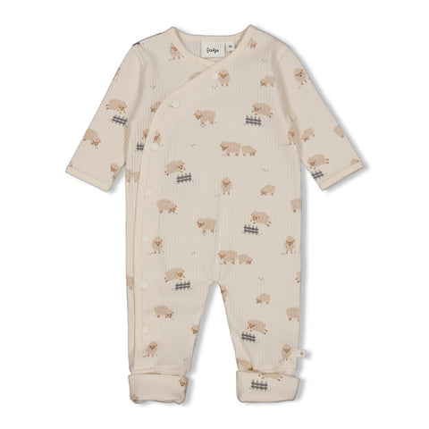Onesie met omslagvoetje Feetje - Sleepy Sheepy