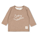 T-shirt Feetje - Brown Melange Cosy Cuddles