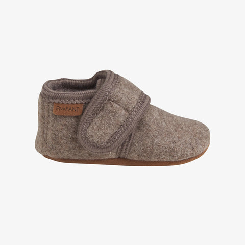 Slofjes B4K - Walnut 100% wol