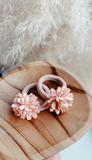 2 elastiekjes peek-a-beau - flower pink