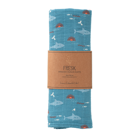 tetradoek Fresk - Shark 120x120cm