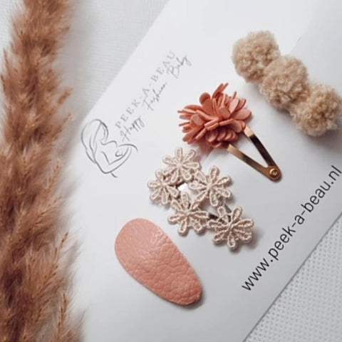 Set haarspeldjes peek-a-beau - Mrs Pink