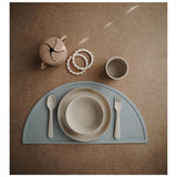 Bordje (set-van-2) round Mushie - Vanilla