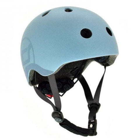 Helm Scoot & ride - steel M (3-5 jaar)