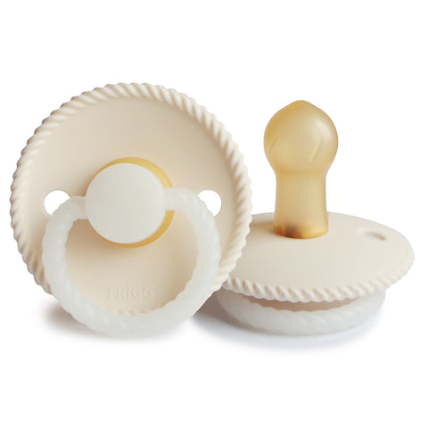 Fopspeen Frigg glow in the dark size 2 - rope cream