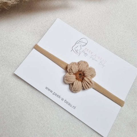 Haarlintje peek-a-beau - Daisy beige