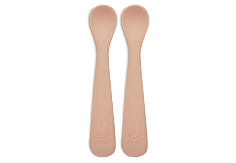 Siliconen lepeltjes Jollein - Pale Pink (set-van-2)