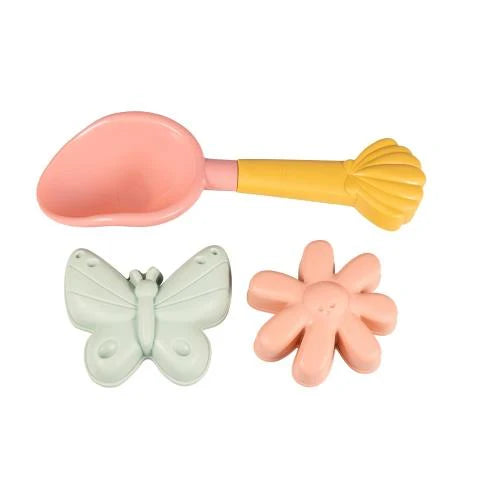strandset Little Dutch - schepje en zandvormen Flowers & Butterflies