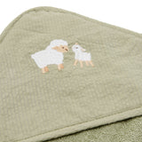 Badcape Little dutch - Little farm geborduurd 100x100cm
