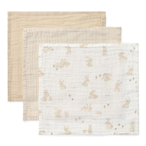 Monddoekjes Little dutch - Baby bunny (set van 3)