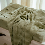 Tetradoek Little dutch - Pure sage 120x120cm