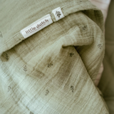 Tetradoek Little dutch - Pure sage 120x120cm