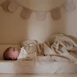 Tetradoek Little dutch - Beige stripes 120x120cm