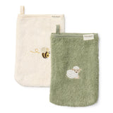 Washandjes Little dutch - Little farm geborduurd (set van 2)