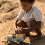 Houten auto Little dutch - Safari Jeep met dieren