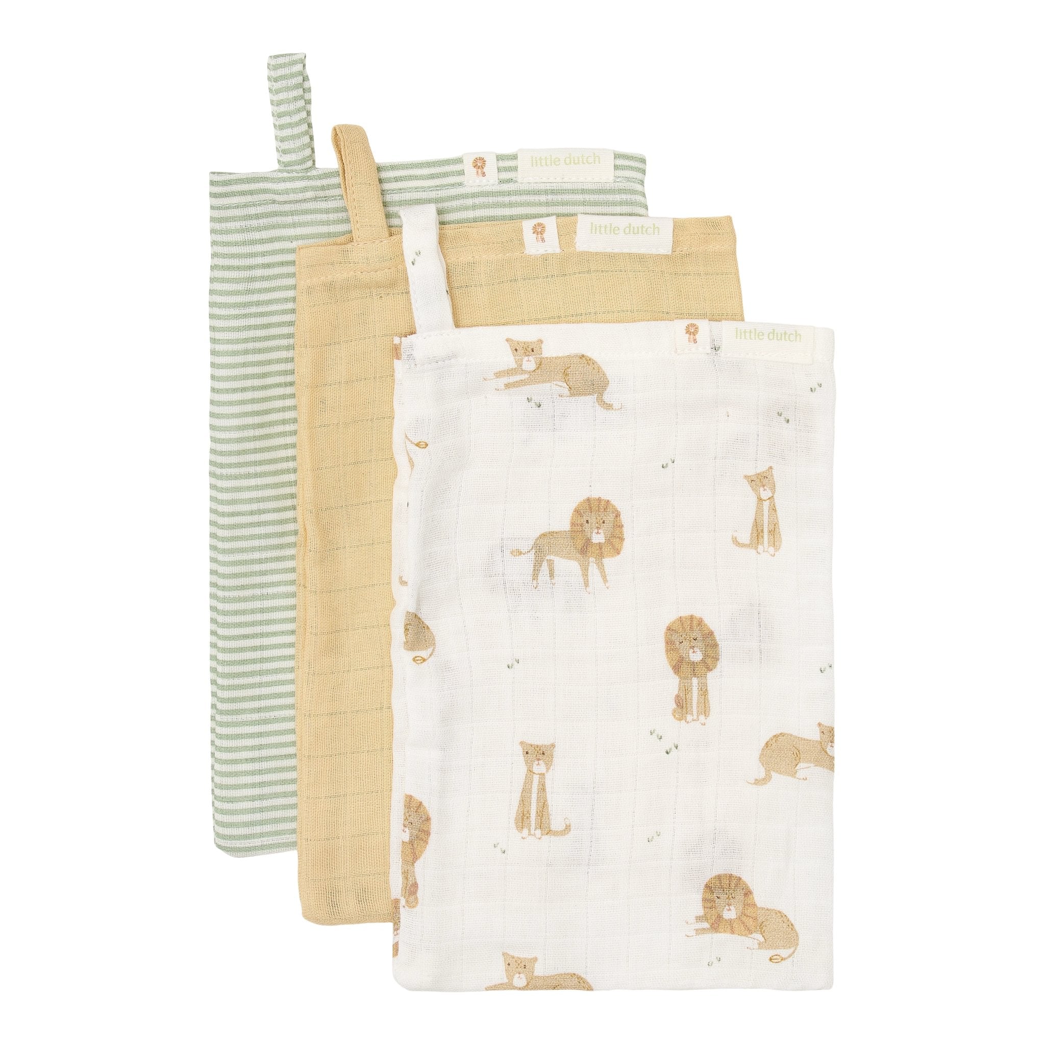 Washandjes Little dutch - Safari Leo