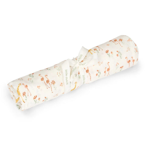 Tetradoek Little dutch - Blooming safari 120x120cm