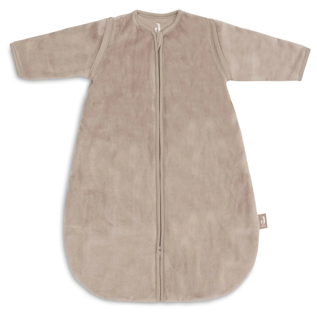 Slaapzak met afritsbare mouw Jollein - Velvet Milky Coffee | 60cm