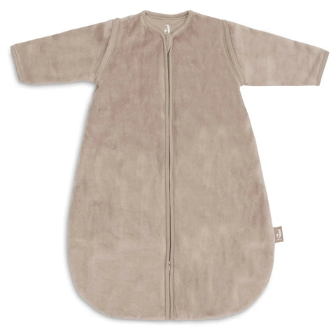 Slaapzak met afritsbare mouw Jollein - Velvet Milky Coffee | 60cm