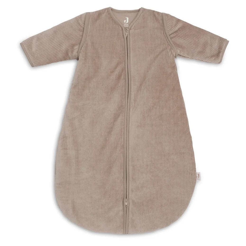 Slaapzak met afritsbare mouw Jollein - Milky coffee 110cm