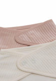 zeverslabbetjes Jollein set van 2 - velvet rib wild rose/ivory