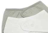 zeverslabbetjes Jollein set van 2 - olive green/oatmeal