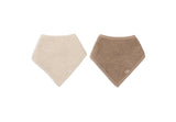zeverslabbetjes Jollein set van 2 - Sand/Milky Coffee