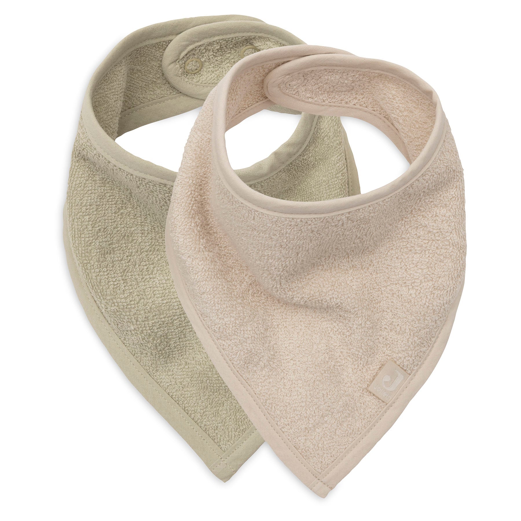zeverslabbetjes Jollein set van 2 - Soft Matcha/Sand