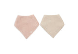 zeverslabbetjes Jollein set van 2 - silk rose/sand