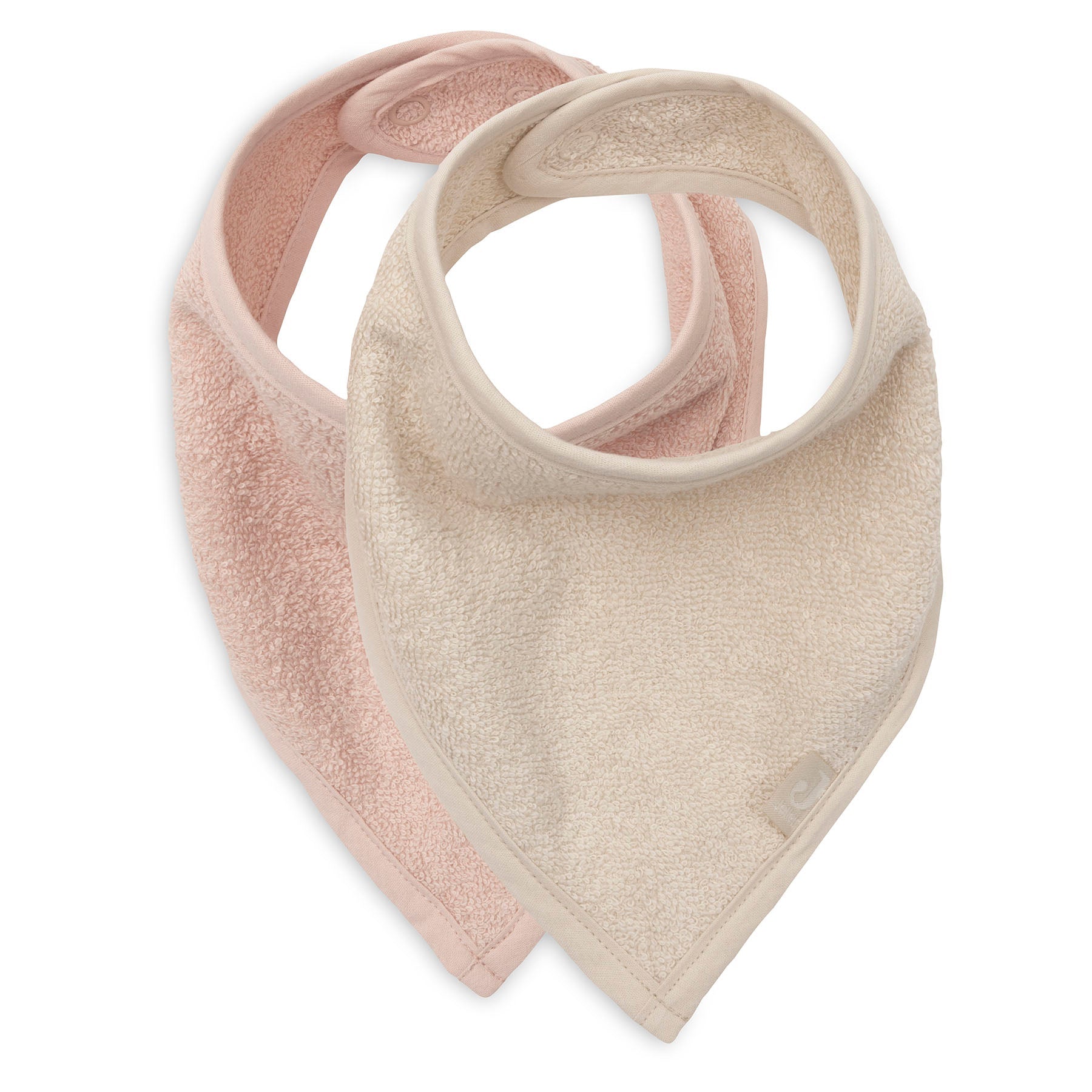 zeverslabbetjes Jollein set van 2 - silk rose/sand