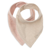 zeverslabbetjes Jollein set van 2 - silk rose/sand