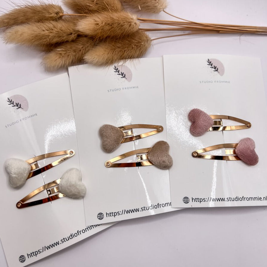 Set haarspeldjes Studio Frommie - Hearts