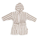 Badjasje Jollein - Stripe Terry Olive Green | 1-2 jaar