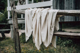 wieglaken + hoeslaken Koeka - Ruffle Faro warm white