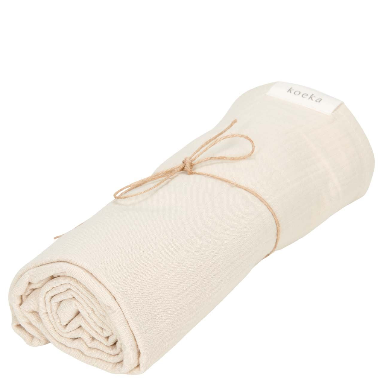 Tetradoek Koeka - Warm white (75x75cm)