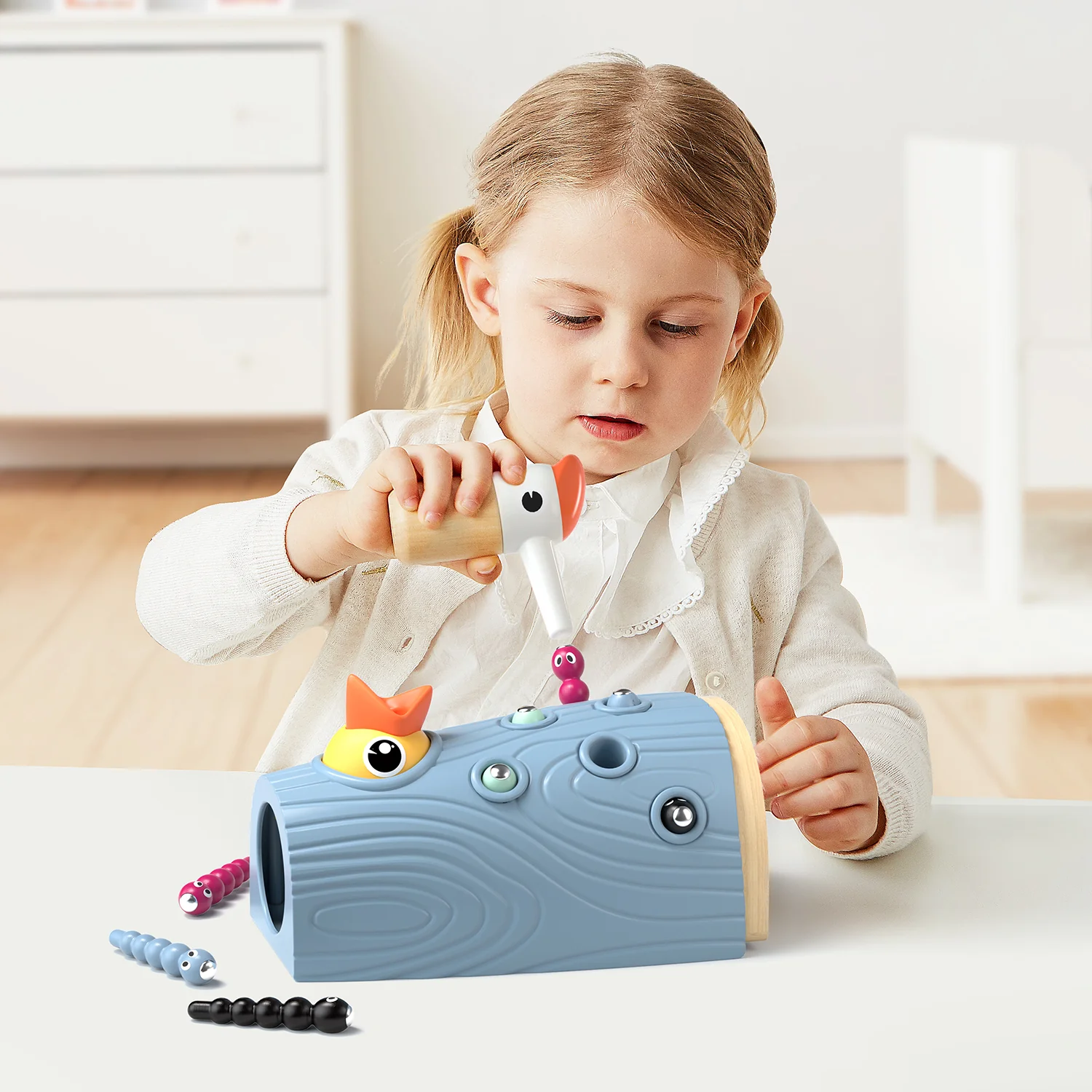 Spelletje topbright - feed the woodpecker