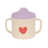 Sippy cup Lässig - Happy rascals heart lavander