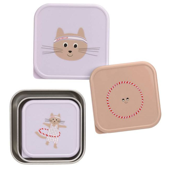 Snackdoosjes Lässig (set van 3) - Tiny Team Cat