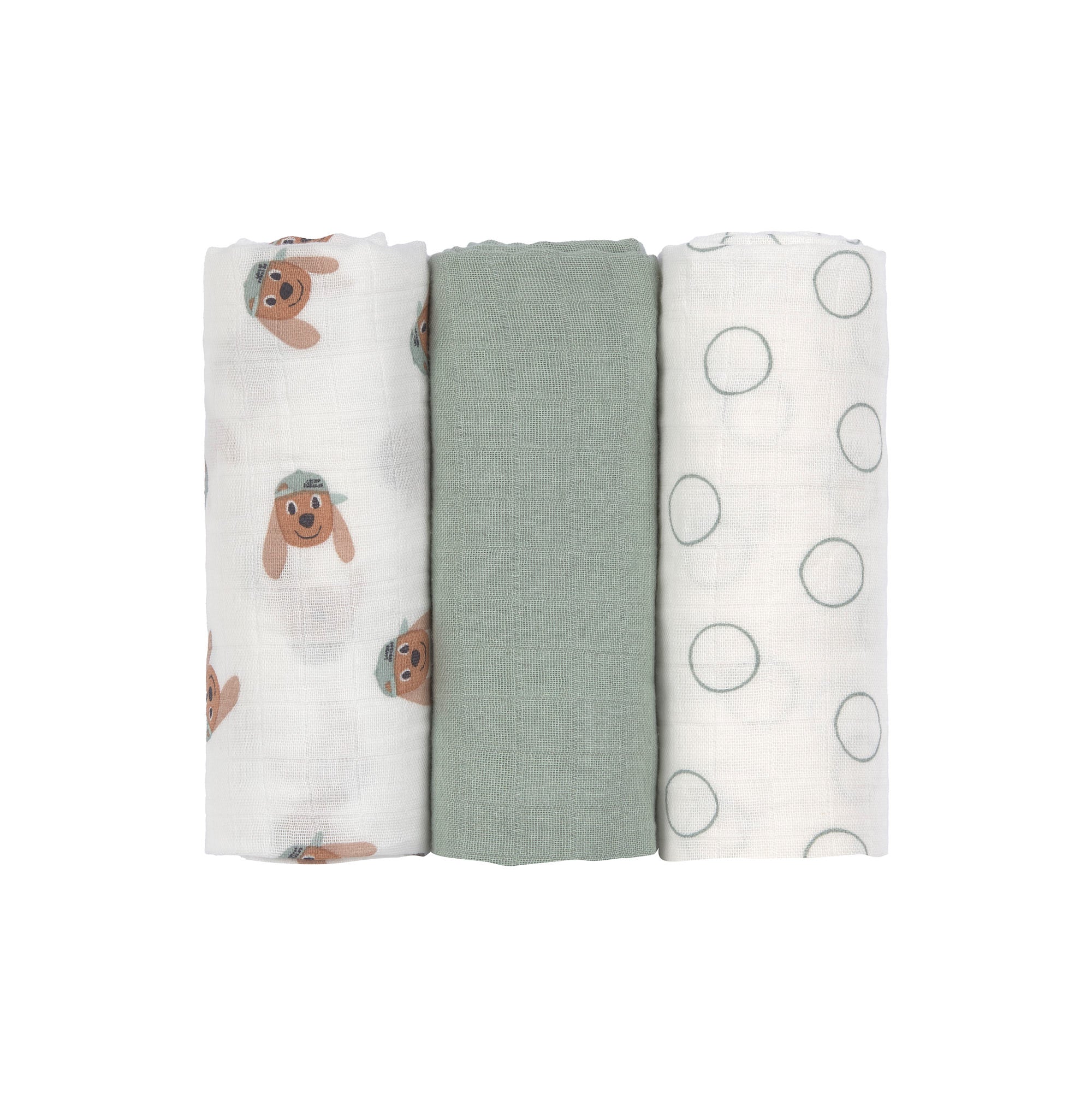 tetradoek Lässig - Tiny team dog (set van 3) 60x60cm