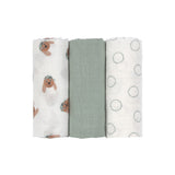 tetradoek Lässig - Tiny team dog (set van 3) 60x60cm